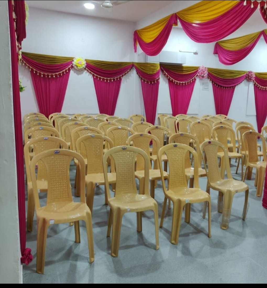 Srivari Mini Hall Indoor Seating Arrangements with Decorations