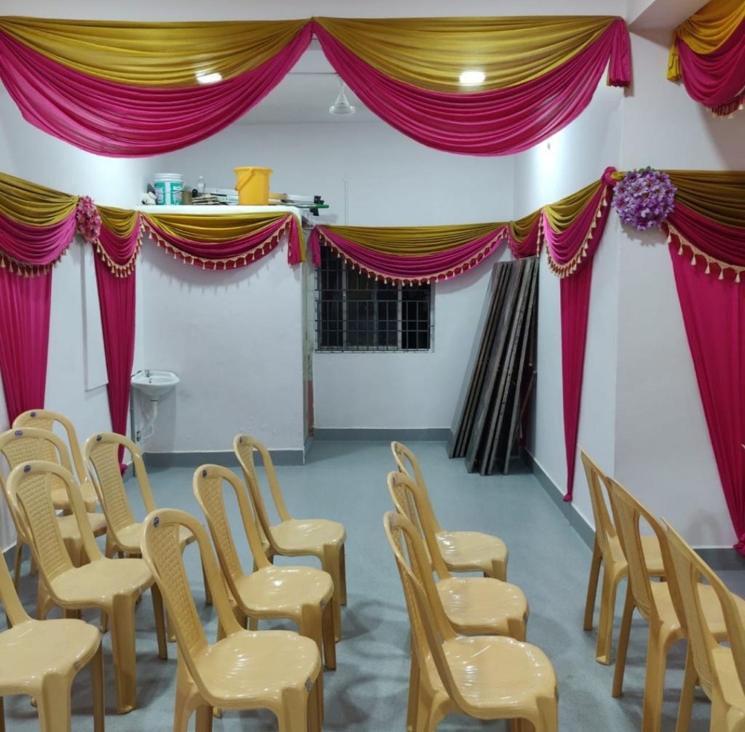 Srivari Mini Hall Indoor Seating Arrangements with Decorations